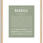 Dashiell | Name Art Print