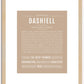 Dashiell | Name Art Print