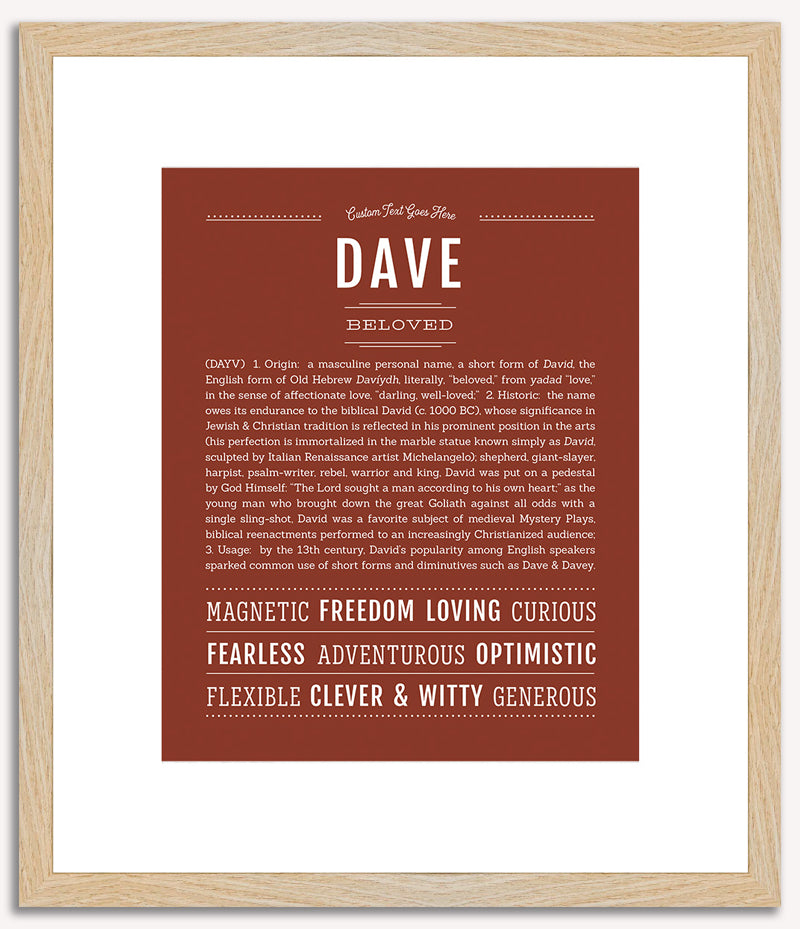 Dave | Name Art Print