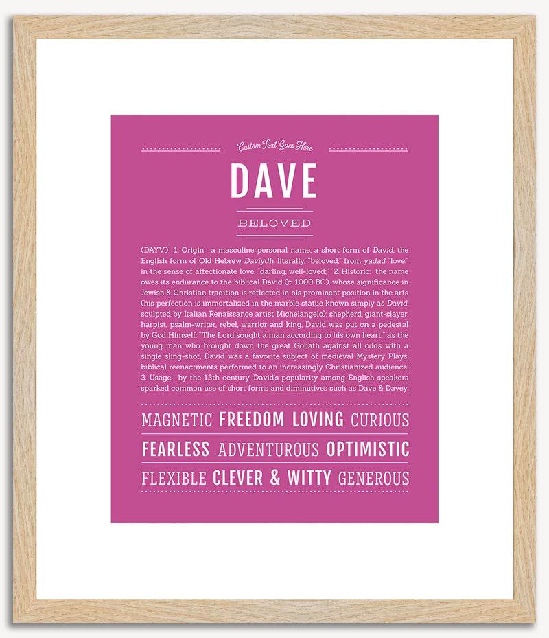 Dave | Name Art Print