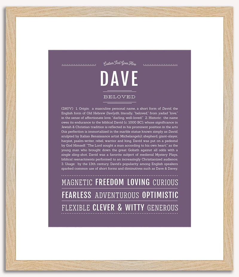 Dave | Name Art Print