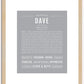 Dave | Name Art Print