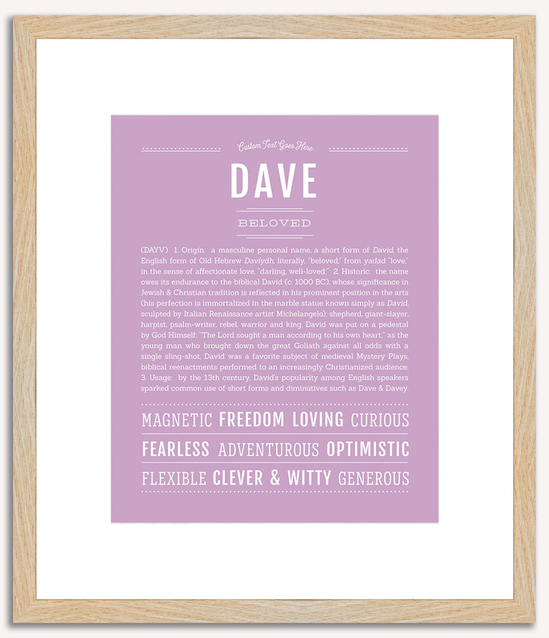 Dave | Name Art Print