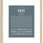 Dave | Name Art Print