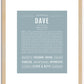 Dave | Name Art Print