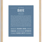 Dave | Name Art Print