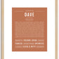 Dave | Name Art Print