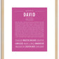 David | Name Art Print