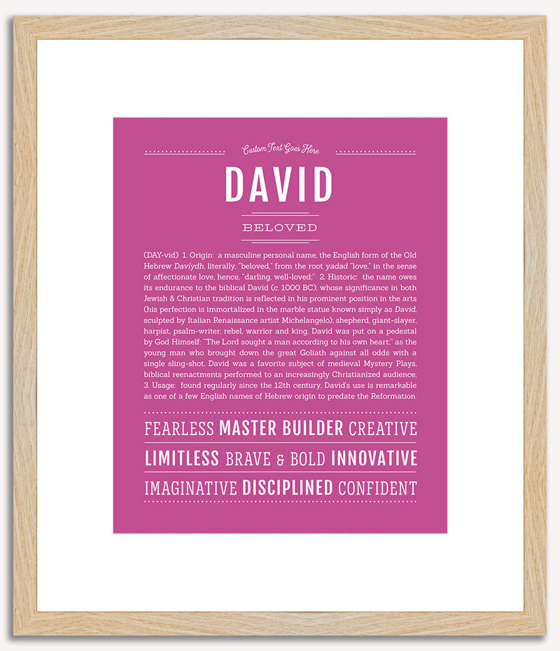 David | Name Art Print