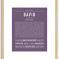 David | Name Art Print