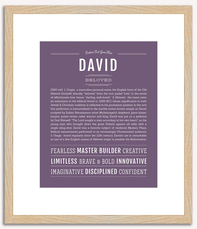 David | Name Art Print