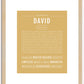 David | Name Art Print