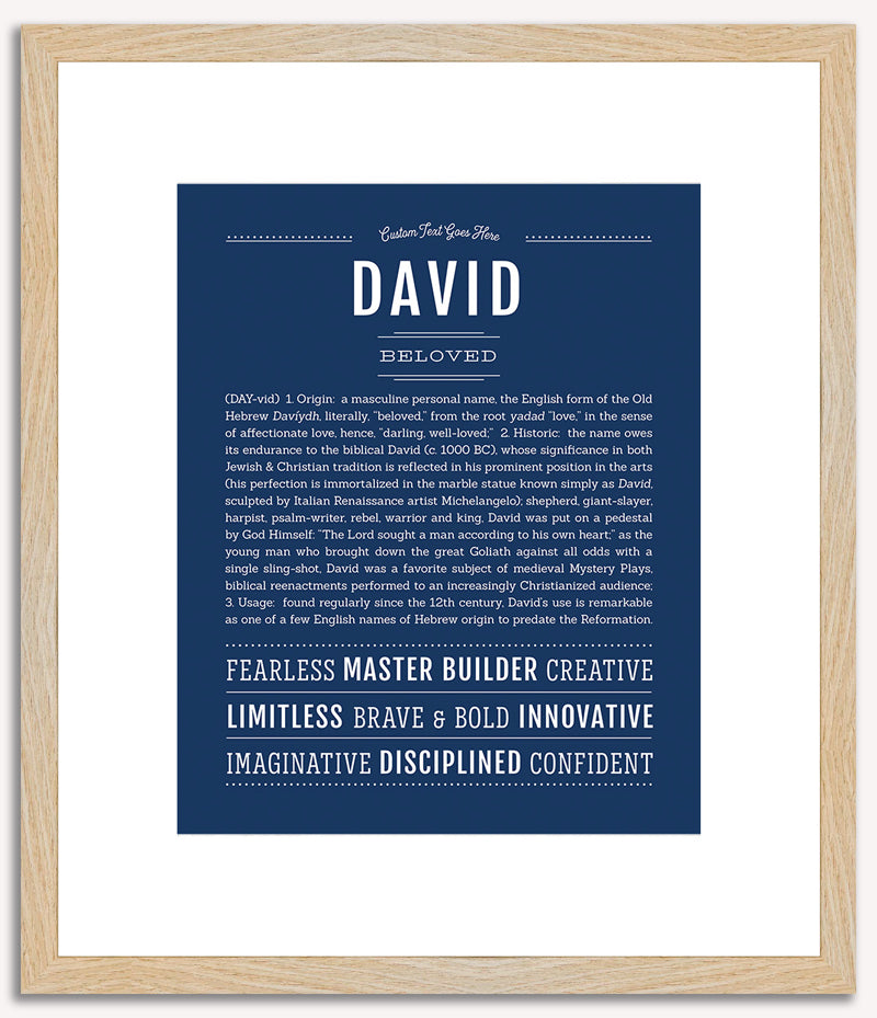 David | Name Art Print