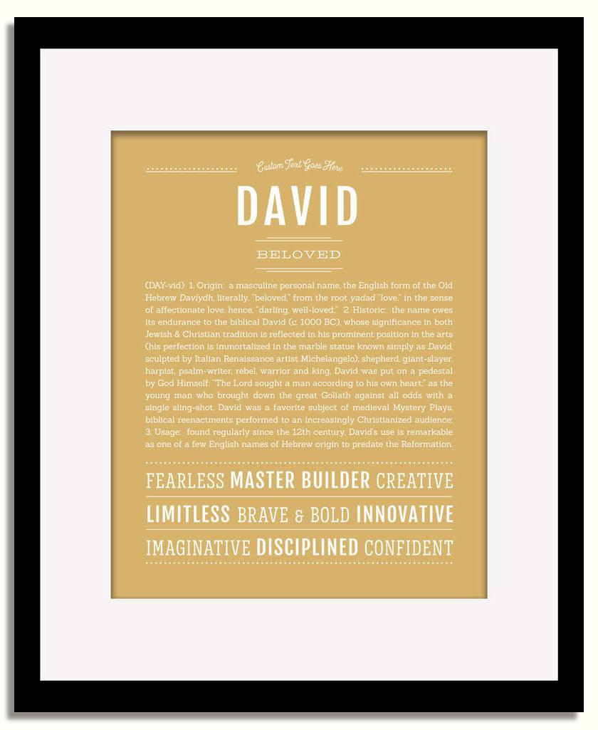 Frame Options | Matte Gold | Black Frame, Matted