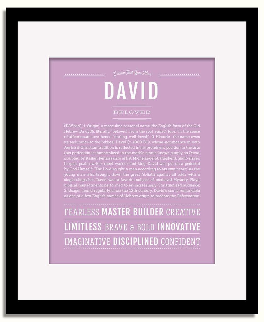 Frame Options | Lilac | Black Frame, Matted