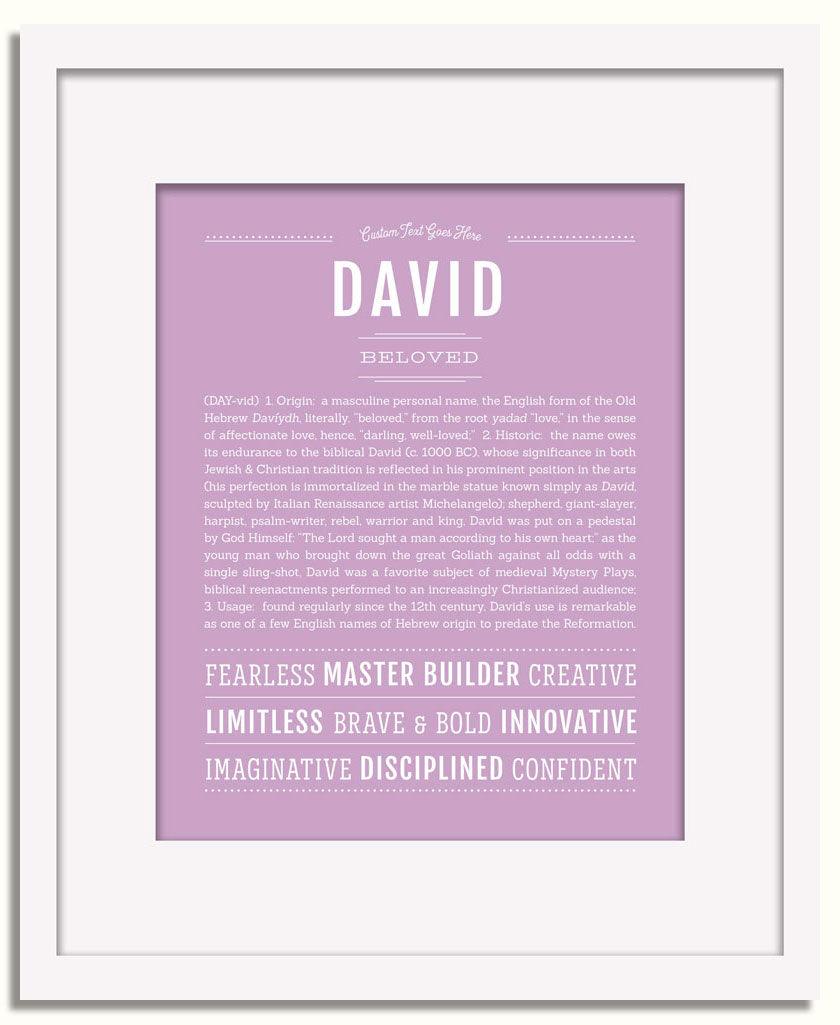 Frame Options | Lilac | White Frame, Matted