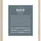 David | Name Art Print