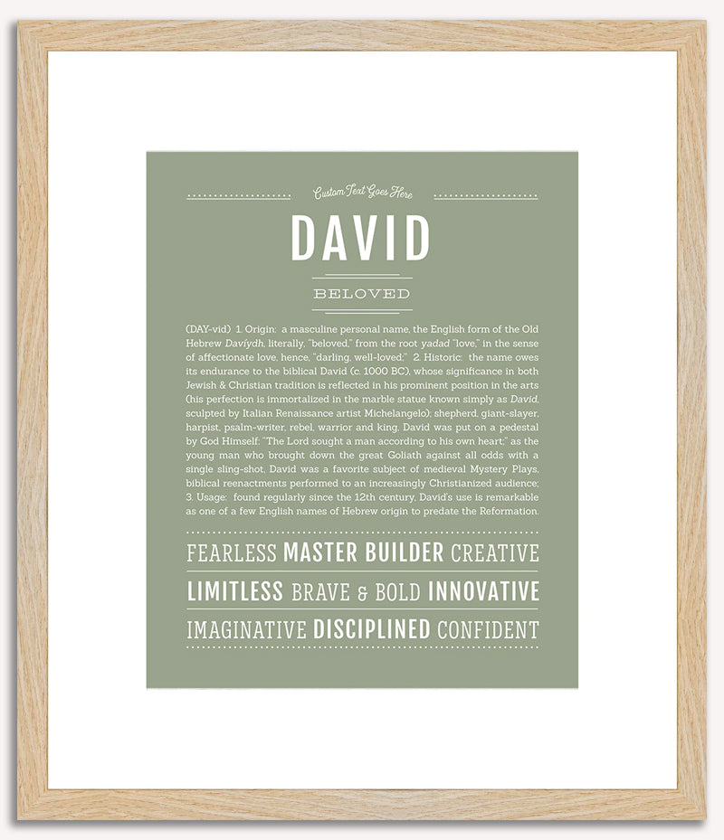 David | Name Art Print