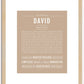 David | Name Art Print