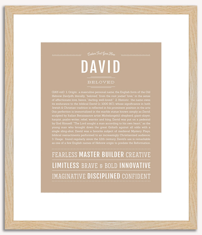 David | Name Art Print