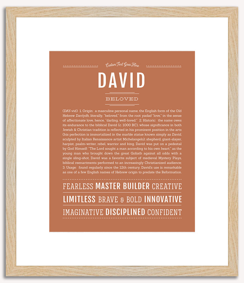 David | Name Art Print