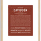 Davidson | Name Art Print