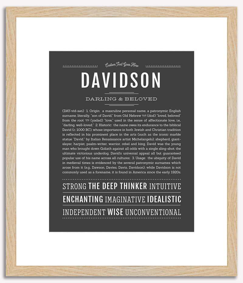 Davidson | Name Art Print