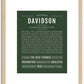 Davidson | Name Art Print