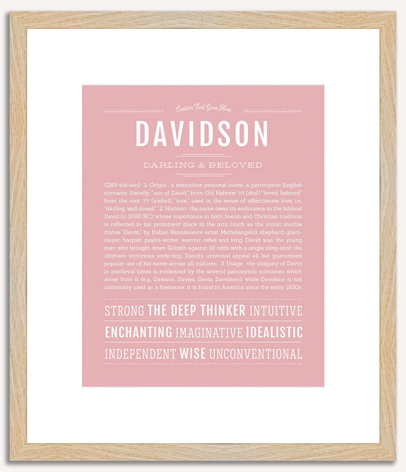 Davidson | Name Art Print