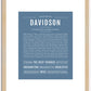 Davidson | Name Art Print