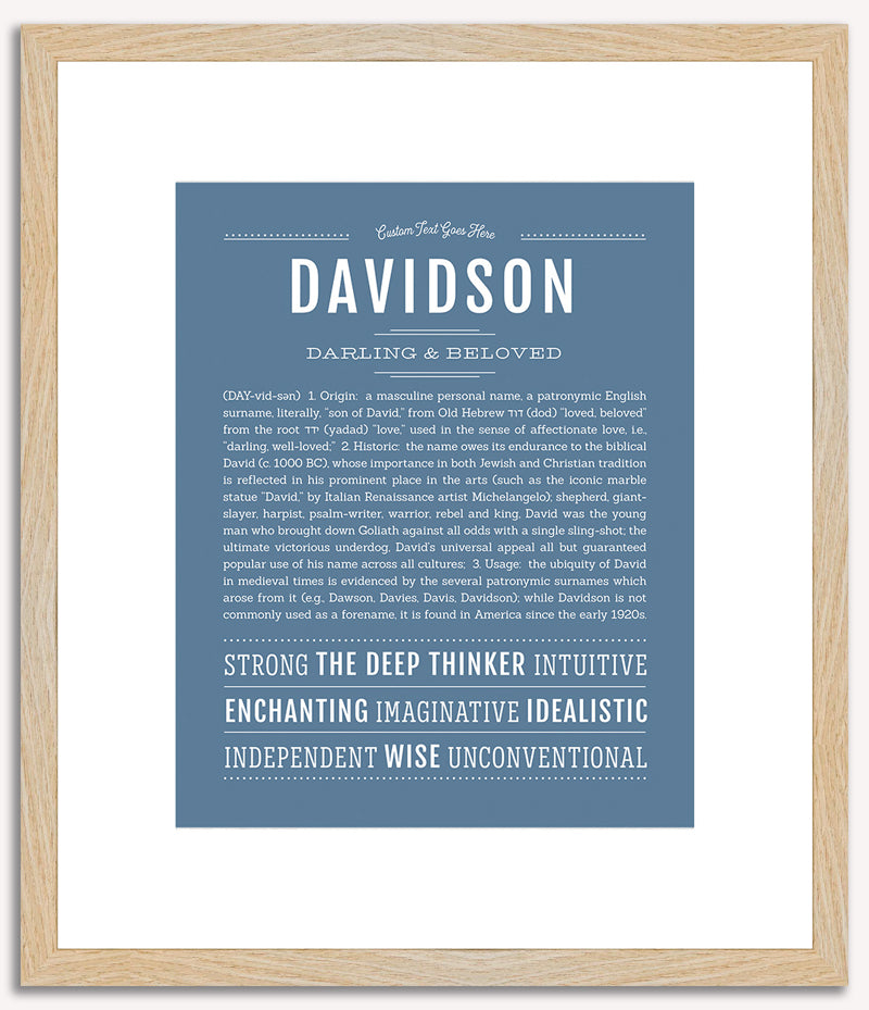 Davidson | Name Art Print