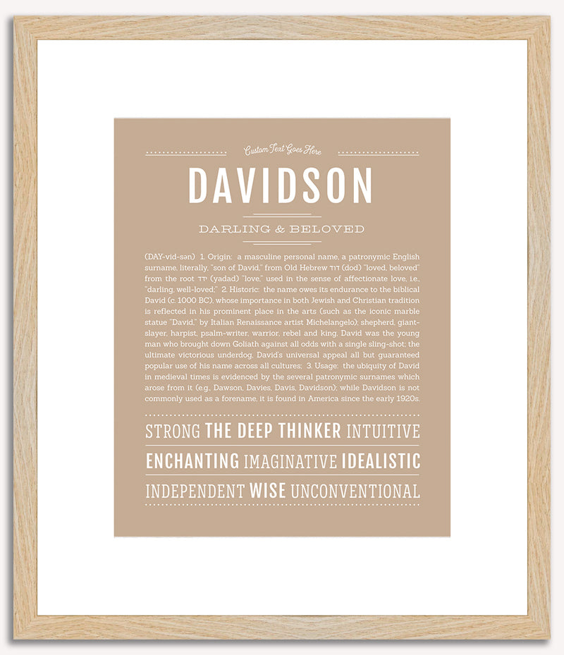 Davidson | Name Art Print