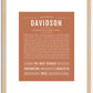 Davidson | Name Art Print