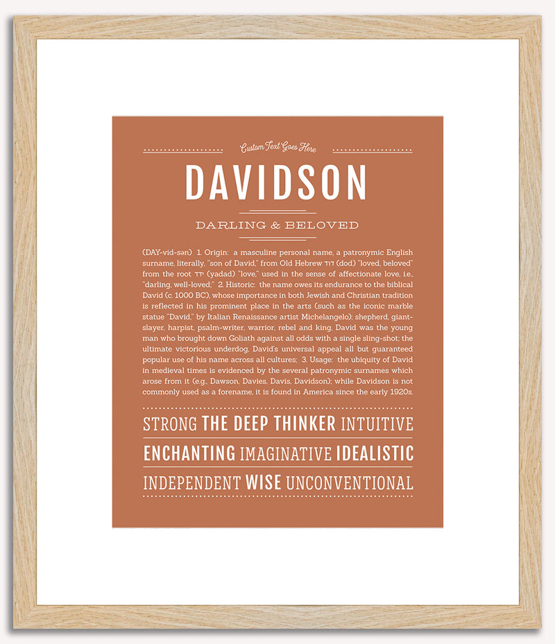 Davidson | Name Art Print