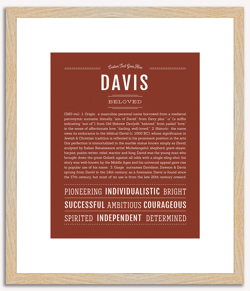 Davis | Name Art Print