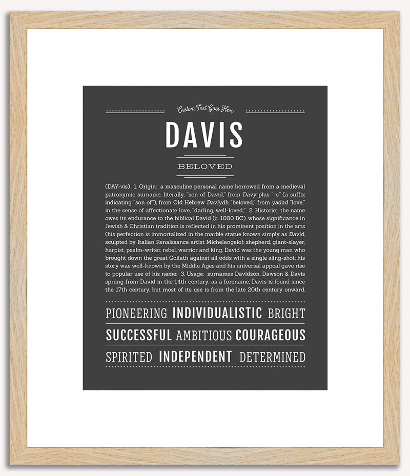 Davis | Name Art Print