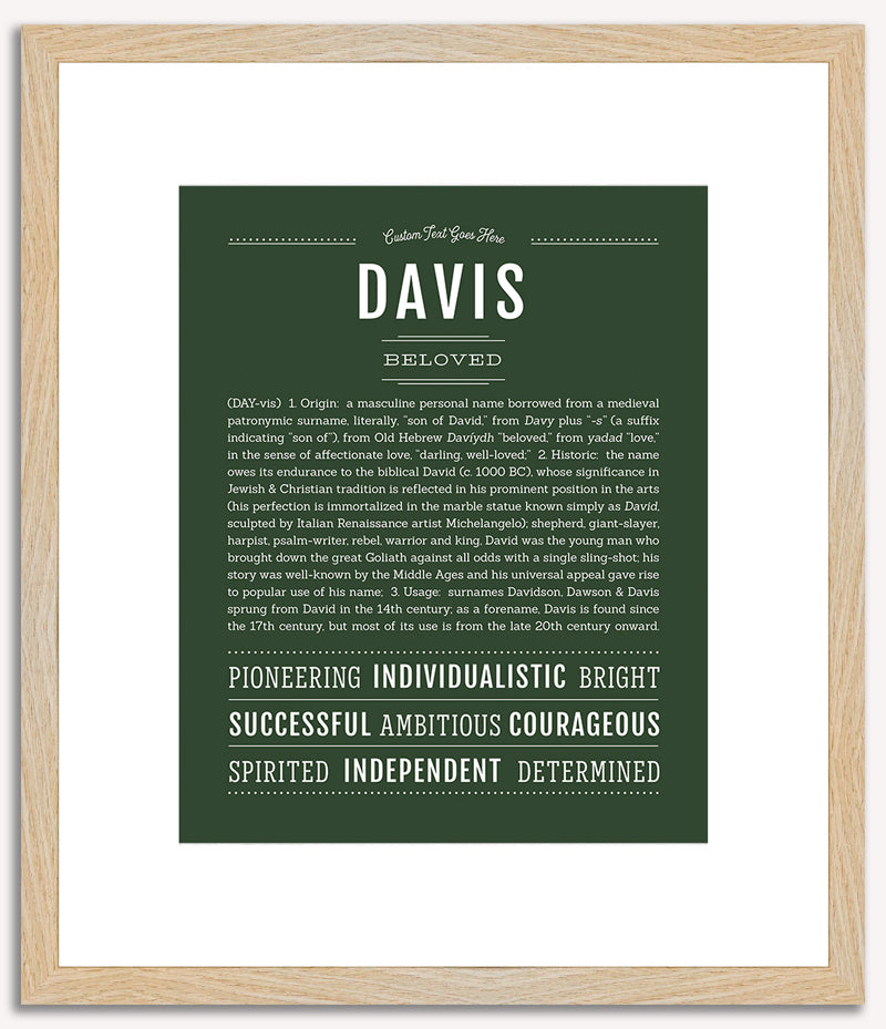 Davis | Name Art Print