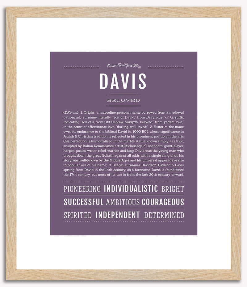 Davis | Name Art Print