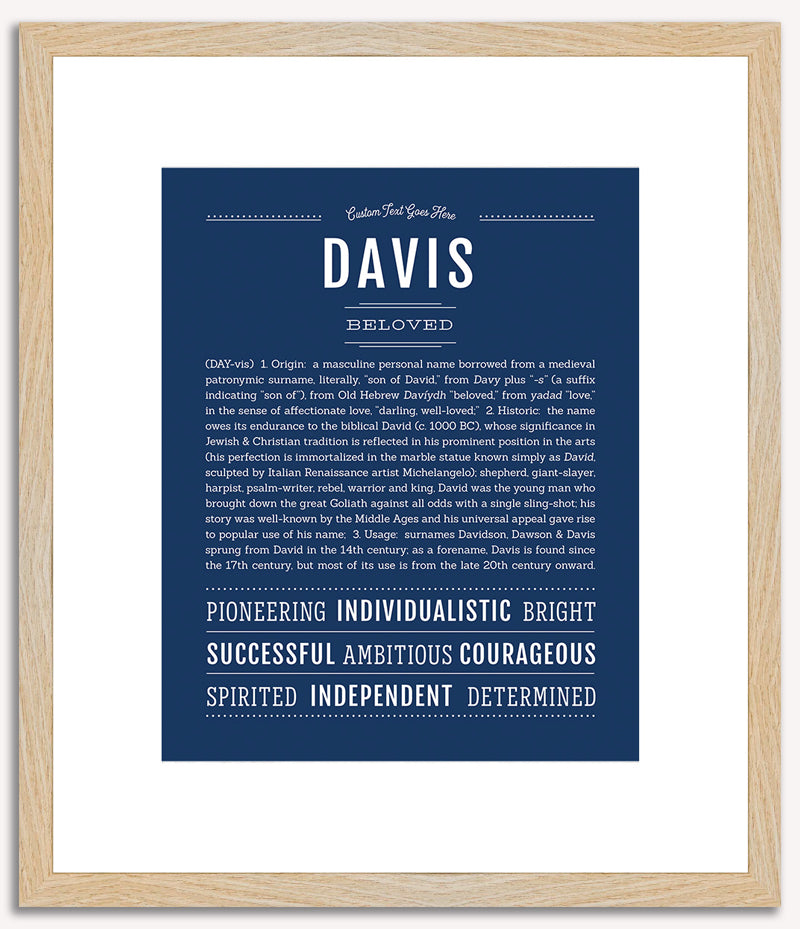 Davis | Name Art Print