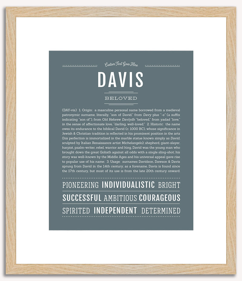 Davis | Name Art Print