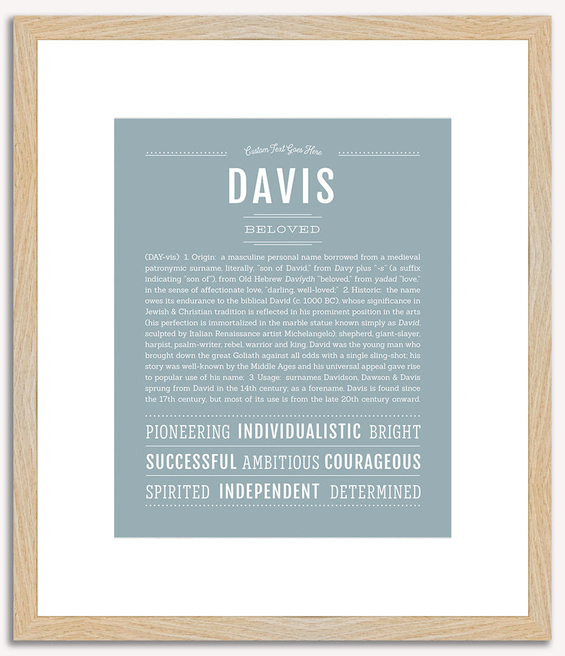 Davis | Name Art Print