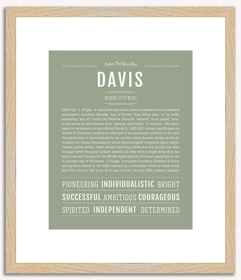 Davis | Name Art Print