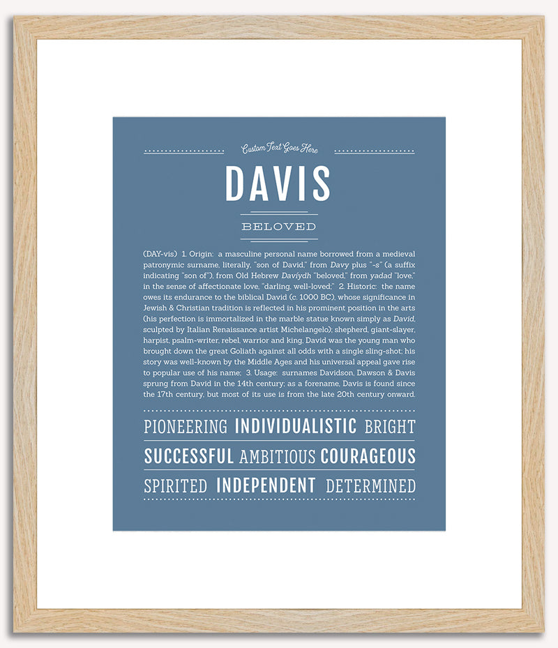 Davis | Name Art Print