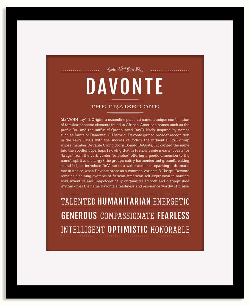 Frame Options | Bordeaux | Black Frame, Matted