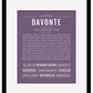 Frame Options | Deep Purple | Black Frame, Matted