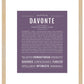Frame Options | Deep Purple | Maple Frame, Matted