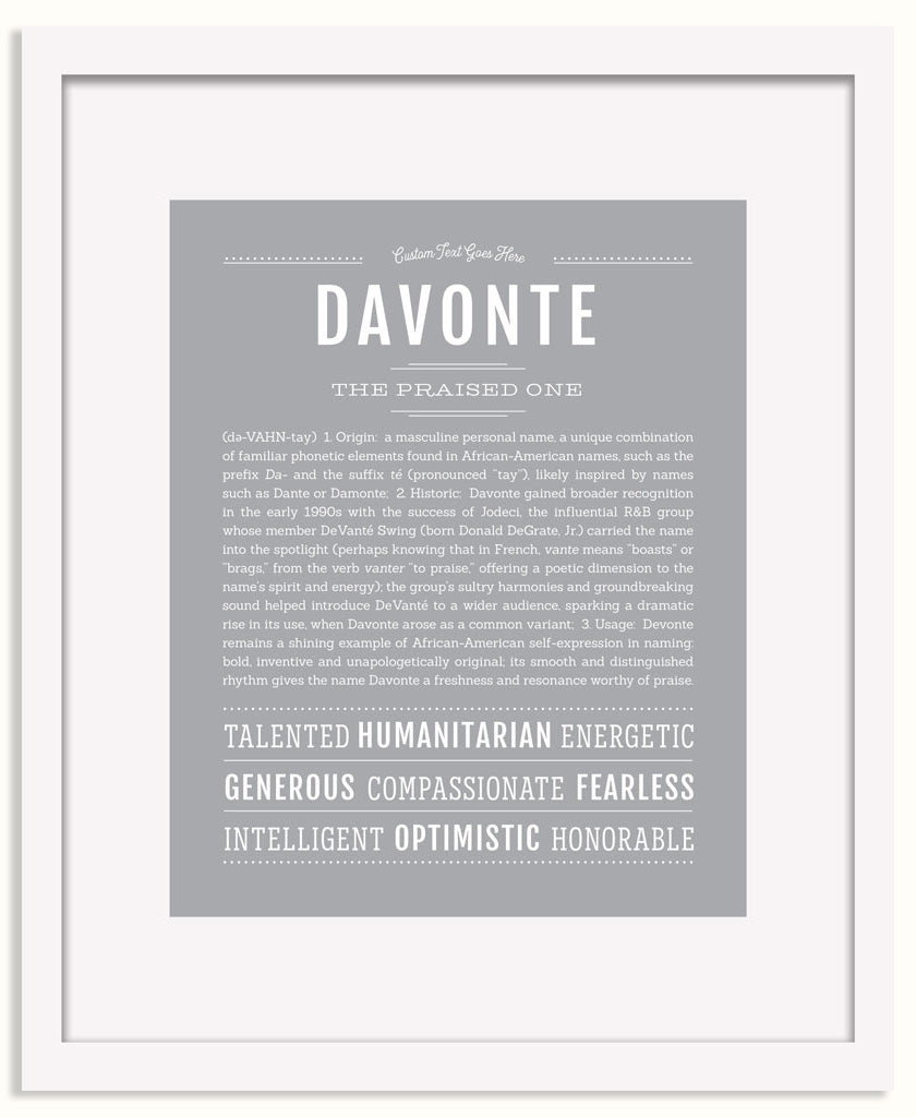 Frame Options | Light Gray | White Frame, Matted