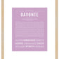 Frame Options | Lilac | Maple Frame, Matted