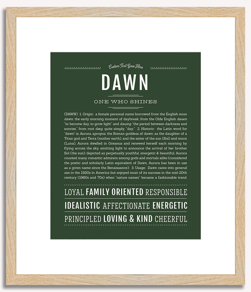 Dawn | Name Art Print