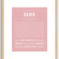 Dawn | Name Art Print